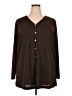 Avenue 100% Polyester Brown 3/4 Sleeve Blouse Size 18 Plus - photo 1