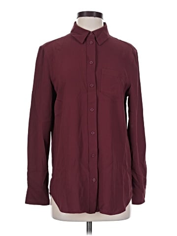 Equipment Long Sleeve Blouse (view 1)