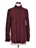 Equipment 100% Polyester Solid Burgundy Long Sleeve Blouse Size S - photo 1