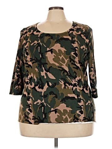 Attitudes by Renee 3/4 Sleeve T-Shirt (view 1)