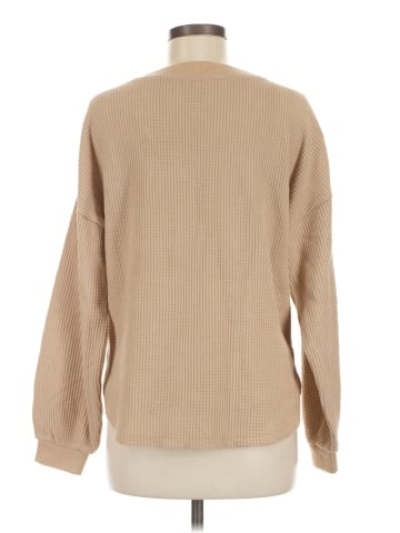 Madewell Waffle Knit V-Neck Long-Sleeve Sweater (view 2)