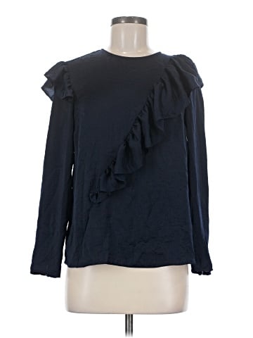 Topshop Long Sleeve Blouse (view 1)