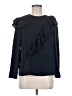 Topshop 100% Polyester Blue Long Sleeve Blouse Size 6 - photo 1