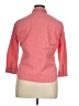 Lands' End Houndstooth Pink 3/4 Sleeve Button-Down Shirt Size 14 - photo 2