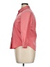 Lands' End Houndstooth Pink 3/4 Sleeve Button-Down Shirt Size 14 - photo 5