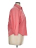 Lands' End Houndstooth Pink 3/4 Sleeve Button-Down Shirt Size 14 - photo 4