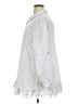 Soft Surroundings 100% Cotton White Silver 3/4 Sleeve Button-Down Shirt Size 1X - photo 5