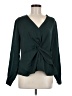 Express 100% Polyester Green Long Sleeve Blouse Size M - photo 1