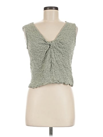 Madewell Popcorn-Knit Twist-Front Sleeveless Top (view 1)