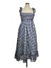 Max Studio Checkered-gingham Blue Casual Dress Size XL - photo 1