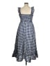 Max Studio Checkered-gingham Blue Casual Dress Size XL - photo 2