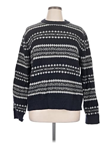 Blue Saks Fifth Avenue Pullover Sweater (view 1)