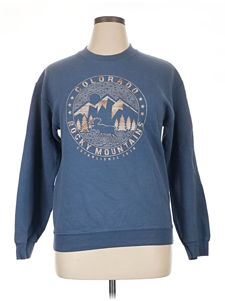 Pre-owned Unbranded Sweatshirt In Blue