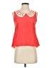 Pinky 100% Polyester Red Sleeveless Blouse Size S - photo 1