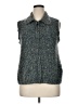 Cj Banks Marled Teal Vest Size 0X - photo 1