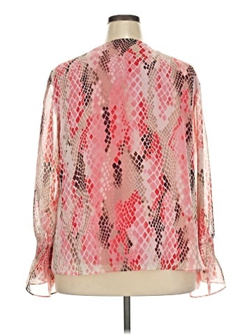 JM Collection Long Sleeve Blouse (view 2)