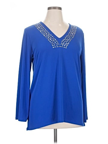Carmen Carmen Marc Valvo Long Sleeve Blouse (view 1)