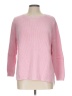 Crown & Ivy 100% Cotton Pink Pullover Sweater Size L - photo 1
