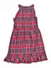 Vineyard Vines 100% Polyester Plaid Red Dress Size 10 - photo 2