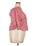 Soprano 100% Cotton Checkered-gingham Red 3/4 Sleeve Button-Down Shirt Size M - photo 4