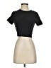 Alo Black Short Sleeve Turtleneck Size XXS (estimated) - photo 1