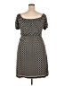 Max Studio Polka Dots Black Casual Dress Size S - photo 2