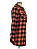 Volcom 100% Cotton Plaid Orange Long Sleeve Blouse Size S - photo 4