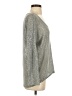 Bobeau 100% Polyester Metallic Silver Pullover Sweater Size S - photo 5