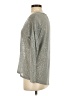 Bobeau 100% Polyester Metallic Silver Pullover Sweater Size S - photo 4