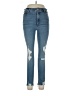 Express Outlet Hearts Blue Jeans Size 10 - photo 1