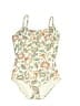 Gabar 100% Polyester Paisley Ivory One Piece Swimsuit Size 14 - photo 1
