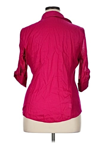 Ann Taylor Factory 3/4 Sleeve Button-Down Shirt (view 2)