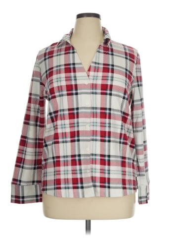Soma 3/4 Sleeve Button-Down Shirt (view 1)