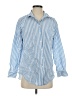 Summersalt Stripes Blue Long Sleeve Button-Down Shirt Size XS - photo 1