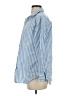 Summersalt Stripes Blue Long Sleeve Button-Down Shirt Size XS - photo 5