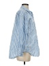 Summersalt Stripes Blue Long Sleeve Button-Down Shirt Size XS - photo 4