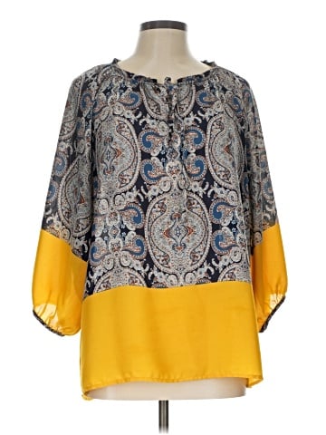 Renee C. 3/4 Sleeve Blouse (view 1)