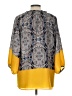 Renee C. 100% Polyester Yellow 3/4 Sleeve Blouse Size L - photo 2