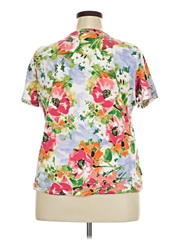Caribbean Joe Short Sleeve Blouse (view 2)