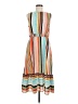 Mossimo 100% Polyester Stripes Orange Casual Dress Size M - photo 1