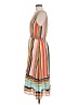 Mossimo 100% Polyester Stripes Orange Casual Dress Size M - photo 5