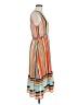 Mossimo 100% Polyester Stripes Orange Casual Dress Size M - photo 4