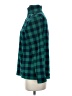 Lands' End 100% Polyester Checkered-gingham Green Turtleneck Sweater Size S - photo 5