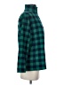 Lands' End 100% Polyester Checkered-gingham Green Turtleneck Sweater Size S - photo 4