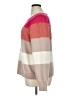 Ann Taylor LOFT Color Block Pink Pullover Sweater Size XL - photo 5