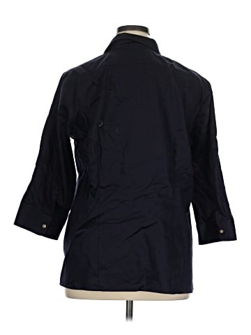 Lands' End 3/4 Sleeve Button-Down Shirt (view 2)
