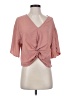 Everly 100% Polyester Pink 3/4 Sleeve Blouse Size S - photo 1