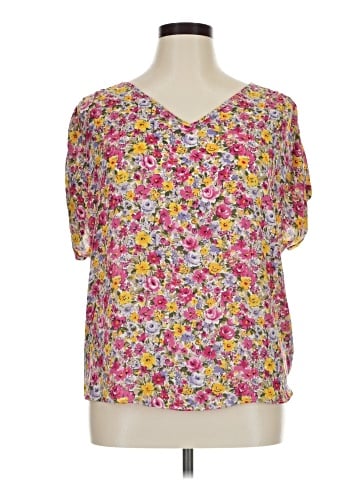Ann Taylor LOFT Outlet Short Sleeve Blouse (view 1)