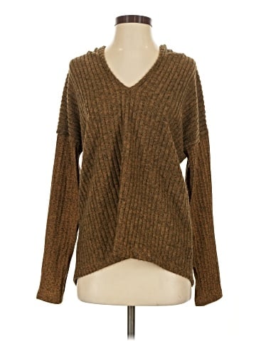 Hem & Thread Pullover Sweater (view 1)