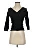 Cache Black 3/4 Sleeve Top Size S - photo 1